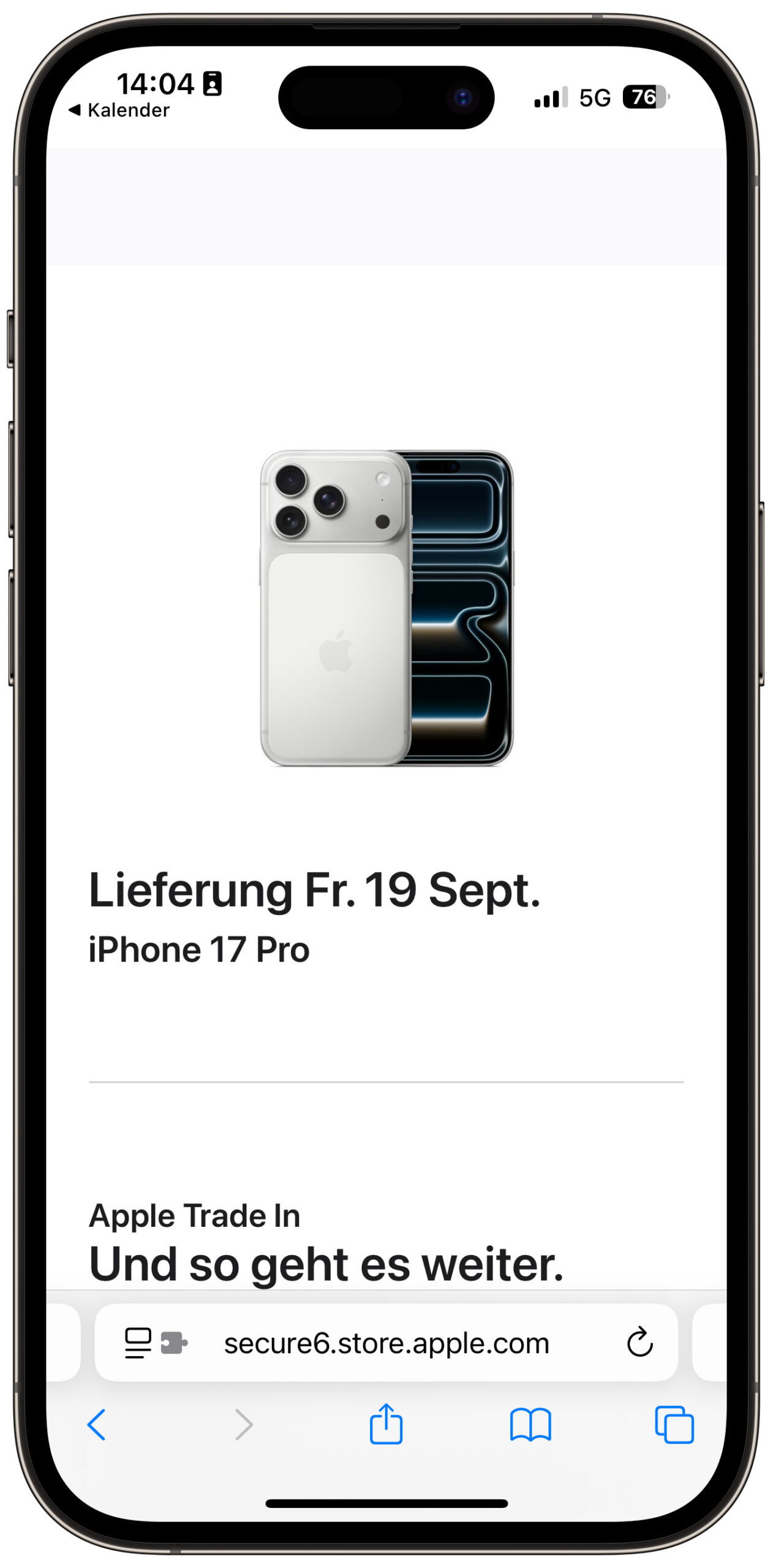 iPhone-Bestellung